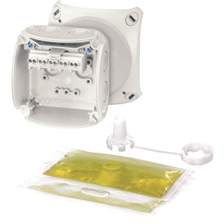 Hensel Kabeldoos ip66/68 BM1 0,75-2,5 MM² 5 polig met gietmassa grijs