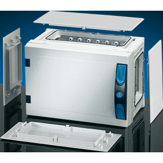 Hensel Lege behuizing ip66 BM1 276x186x163 wand dicht ondoorzichtig deksel