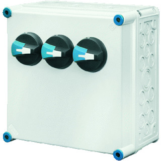 Hensel Lastschakelaarkast 3x40a 4 polig BM2 300x300mm +pe klem