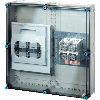 Hensel Mi lastscheiderkast 1x630a NH3 3P BM8 600x600mm +pe/nul klem