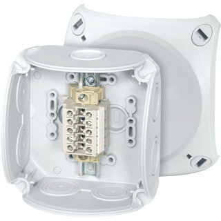 Hensel Kabeldoos ip66 met 5X rijgklem 0,75-4MM² BM2 104x104x70 grijs