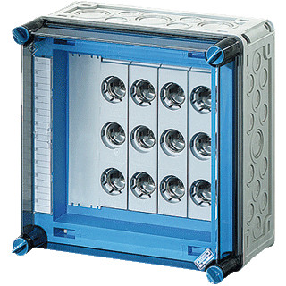 Hensel Mi zekeringkast 4x25a 3P dii e27 op rail 250a 5 polig BM2 300x300mm