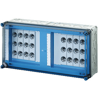 Hensel Mi zekeringkast 8x25a 3P dii e27 op rail 250a 5 polig BM4 600x300mm