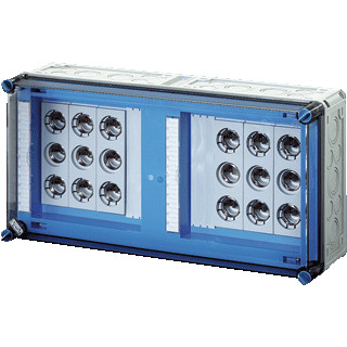 Hensel Mi zekeringkast 6x63a 3P diii e33 op rail 630a 5 polig BM4 600x300mm