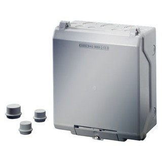 Hensel Enyflex Lege Behuizing ip66. inb. afm. 182x205x95 MM. ondoorzichtig klapdeksel