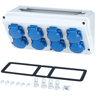 Hensel MI CONNBOX 8X16A 2P SCHUKO