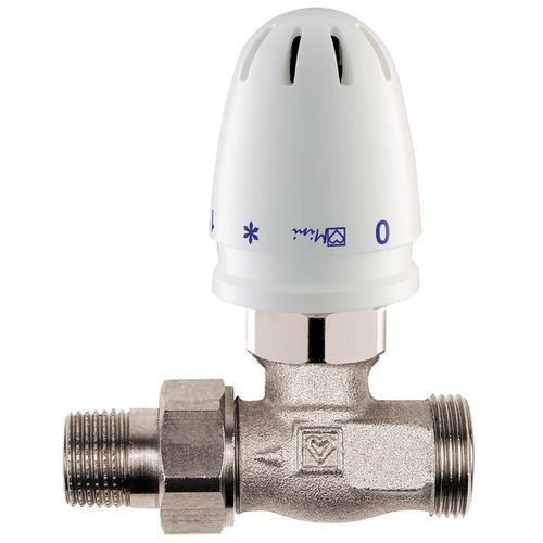 -Retourtemperatuurbegrenzer mini, set recht+th.afsluiter, 25-60°C