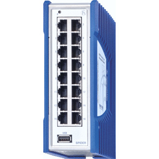 hirschmann switch din rail 4 puertos cobre