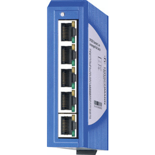 Belden Unmanaged rail switch spider standard line 10/100 mbit/S ethernet extended temperature range 5x10/100base-TX TP cable RJ45 sockets auto-crossing auto-negotiation auto-polarity