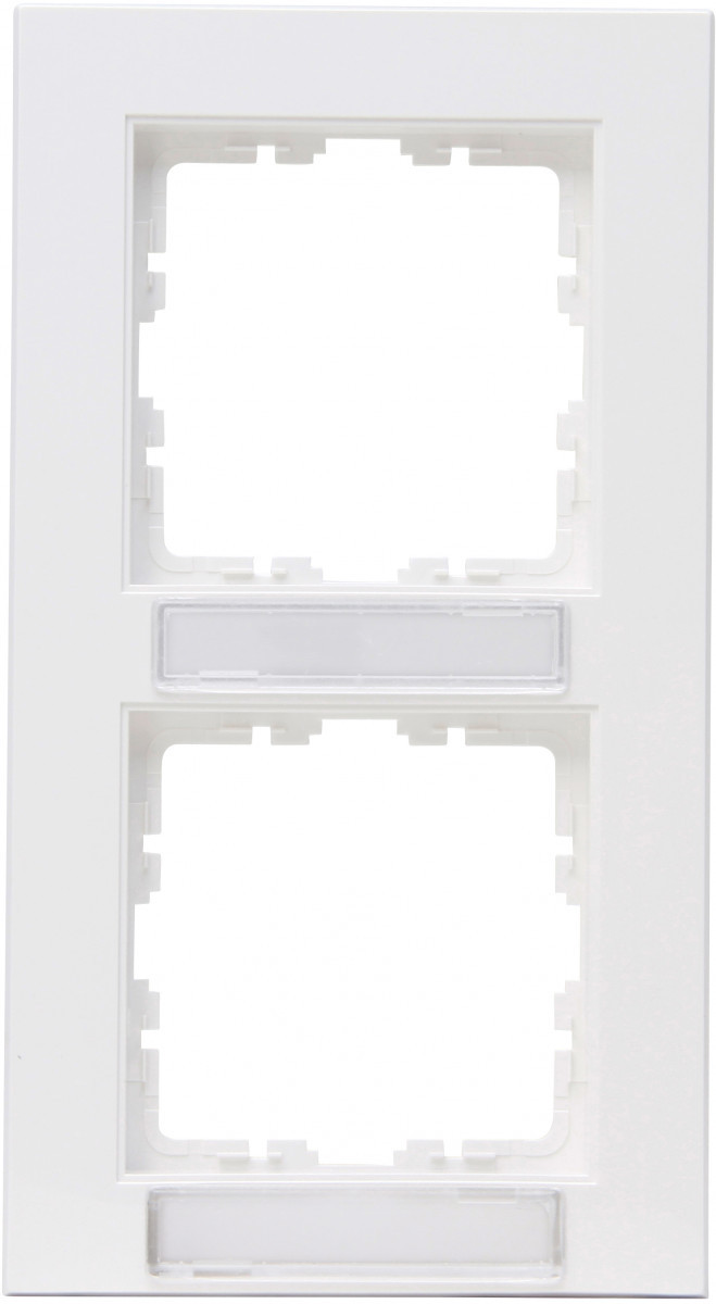 Kopp HK 07 HK07 - afdekraam 2-voudig met tekstvenster verticaal helder wit