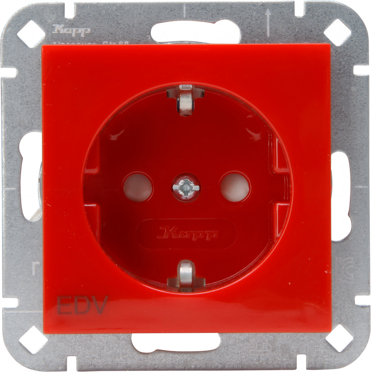 Kopp HK 07 HK07 - wandcontactdoos 1V ra SH "edv" rood