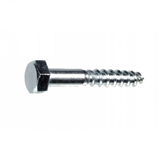 Hoenderdaal Houtdraadbout zeskant VZ 6x50