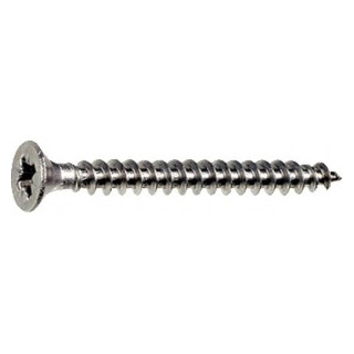 Hoenderdaal Spaanplaatschroef RVS-a2 platkop pozi 4.0x50