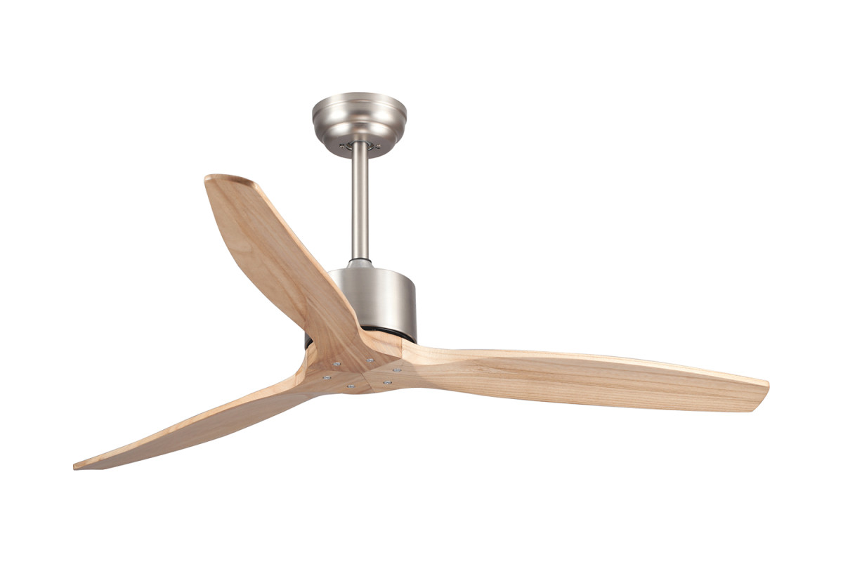 HOFFLIGHTS PLAFONDVENTILATOR 5.0120.0222 zanzibar nikkel/beuken