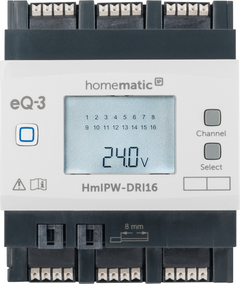 Homematic IP DRI16 INGANGSMOD 16VOUDIG