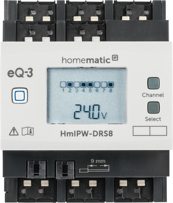 Homematic IP DRS8 SCHAKACTUATOR 8VOUD