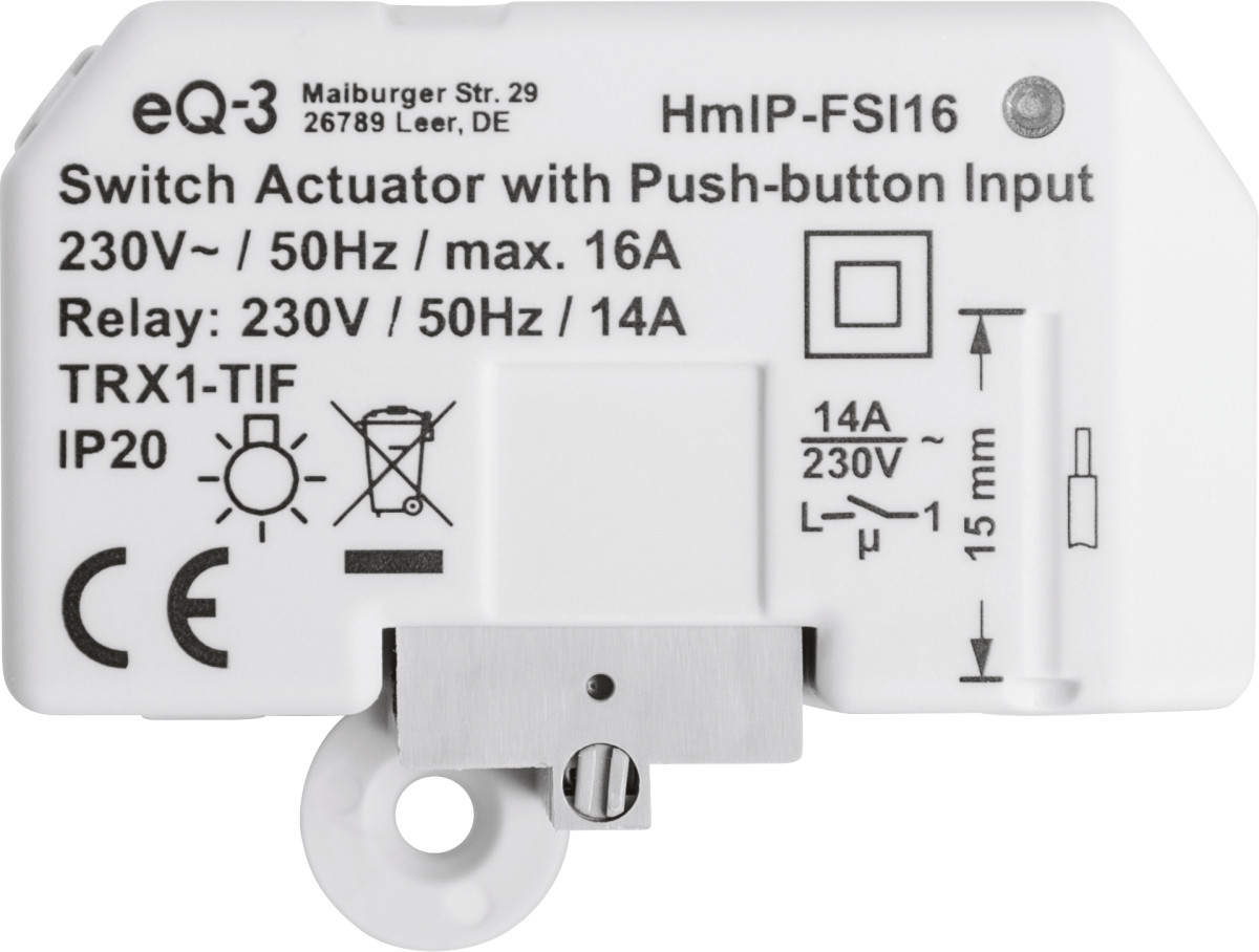 Homematic IP FSI16 SCH ACTR KP-ING INB