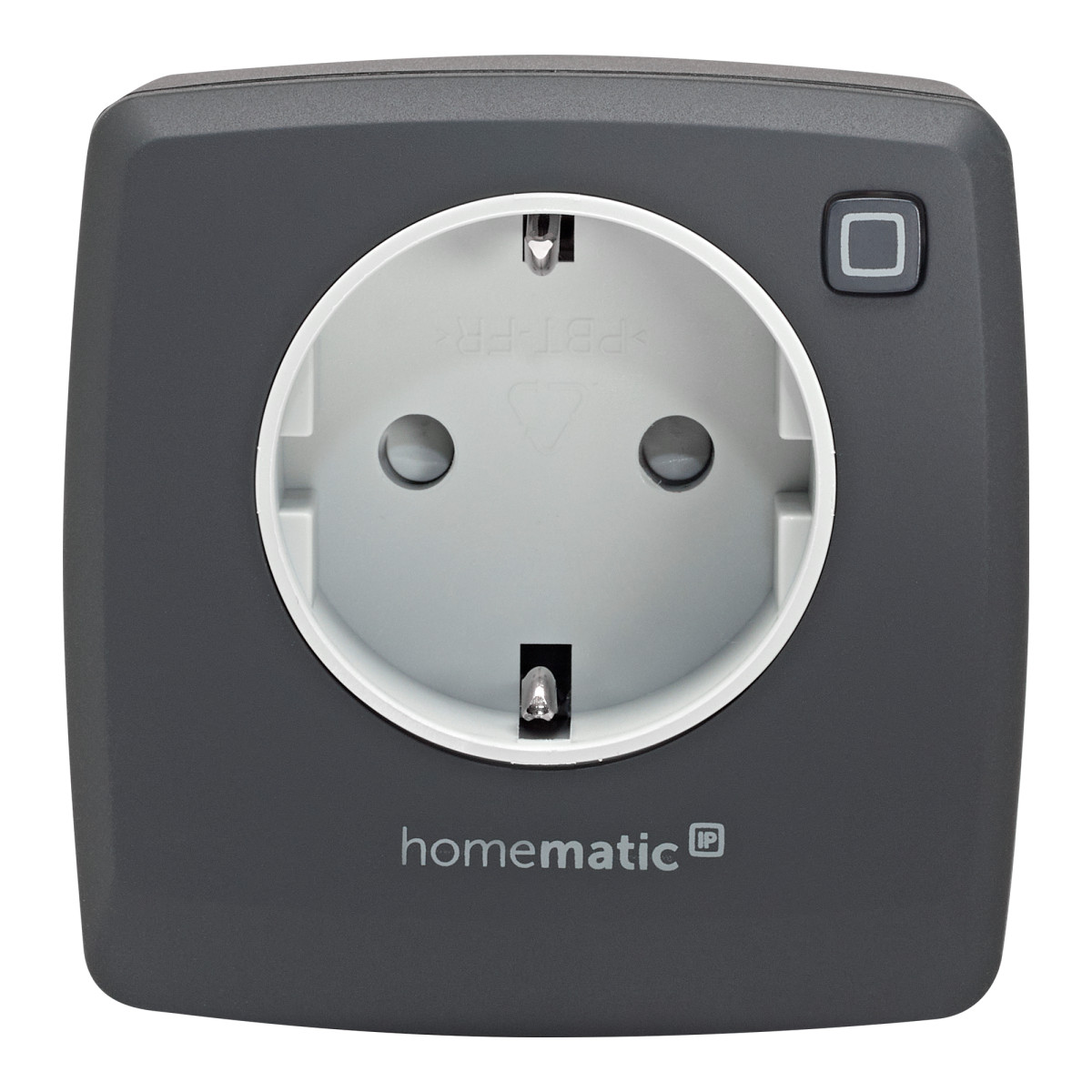Homematic IP schakel-meetcontactdoos, antraciet