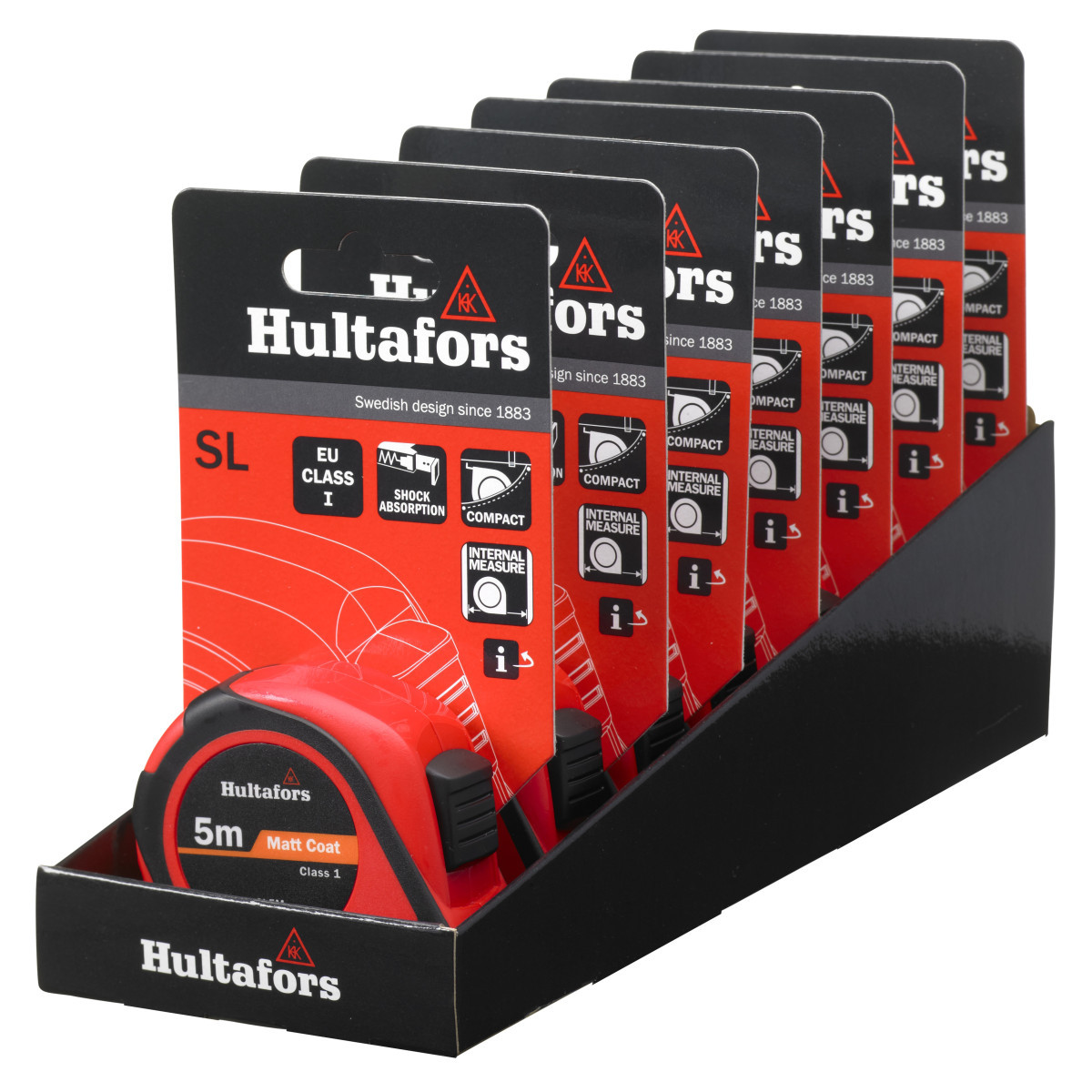 Hultafors Display rolbandmaat SL 5M display 7 ST