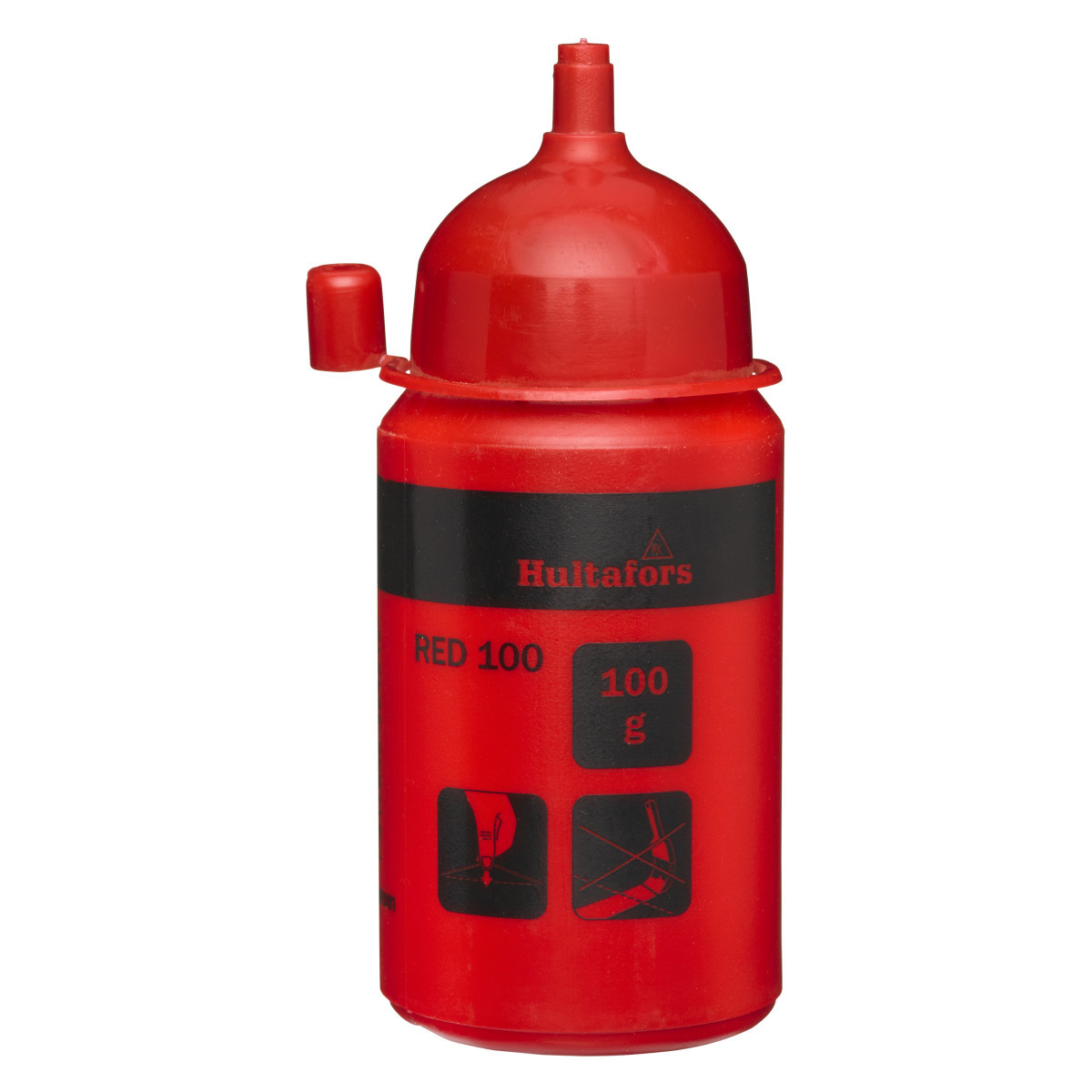 Hultafors Slaglijnkrijt rood - 100 gram