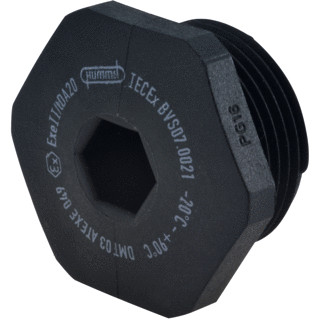 Hummel V-ex blindplaat wartel kabel-/buisinvoer 48PG