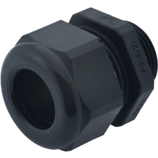 Hummel HSK-ke wartel PG16 zwart 13/18MM kunststof