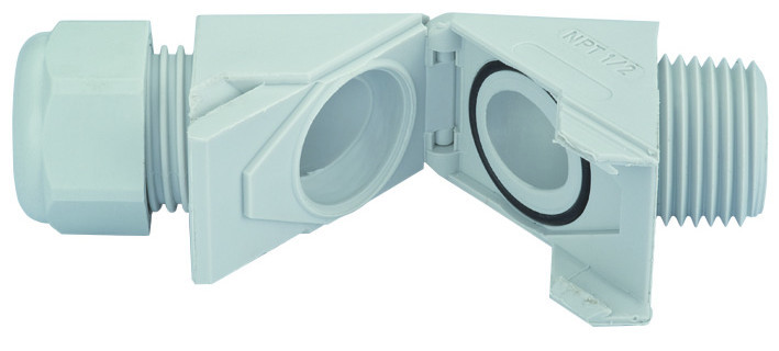 Hummel HSK-W draaibaar wartel PG11 lichtgrijs 5/10MM kunststof