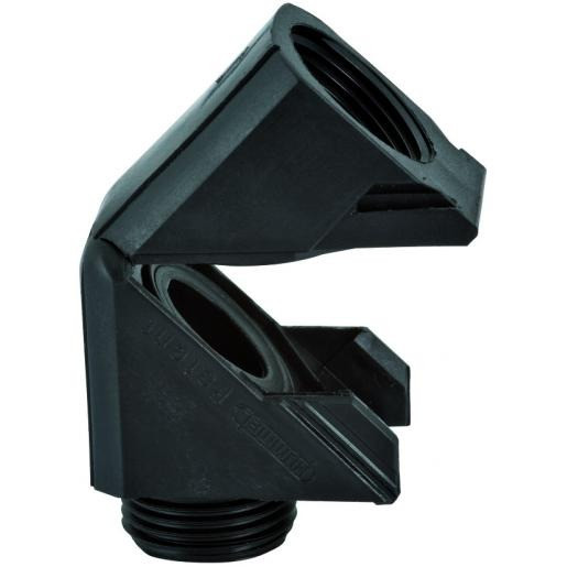 Hummel Snapknie wartel M20 zwart kunststof