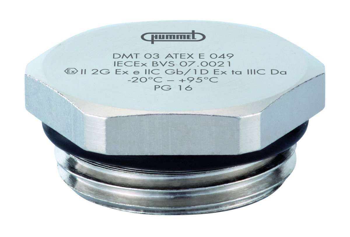 Hummel V-MS-FPM-ex blindplaat wartel kabel-/buisinvoer 16PG