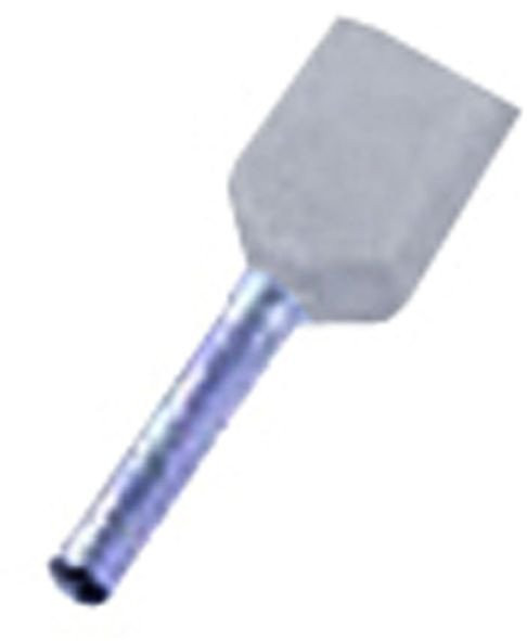 Intercable Adereindhulzen Geïsol. twin-adereindh. 2 X 0,75MM2, 8MM L,vert. gri,GV