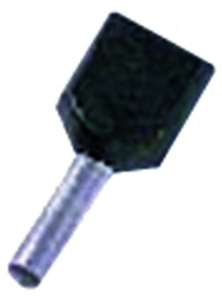 Intercable Adereindhulzen Geïsol. twin-adereindh. 2 X 1,5MM2, 8MM L,vert. ZW,GV