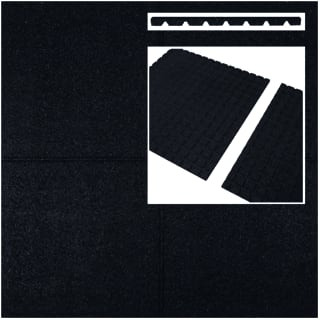 Iko RUBBERTEGEL ZWA 50X50X3CM