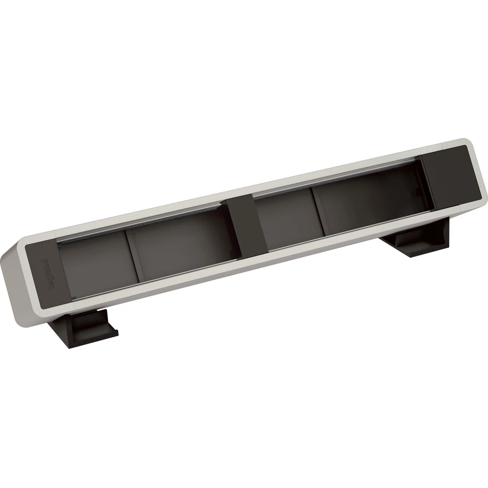 Incara On desk -bureaublok leeg -aluzwart -voor 12 modules mosaic