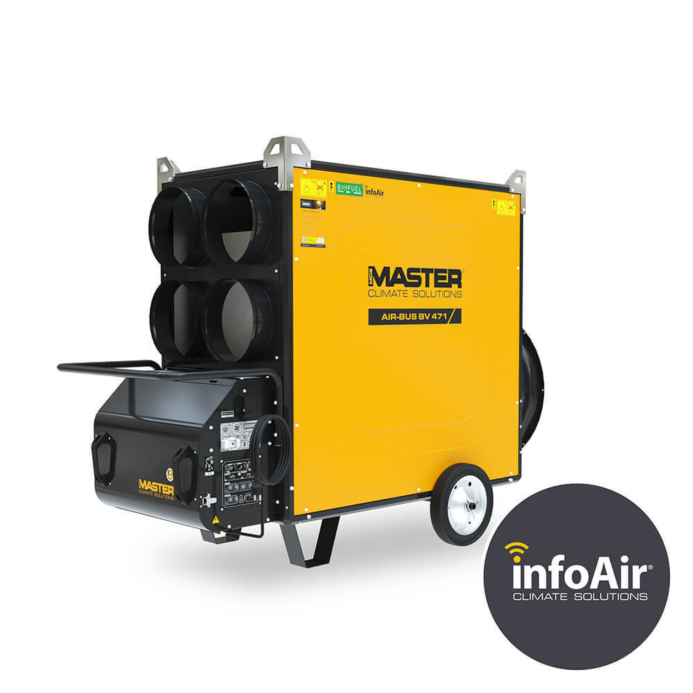 Ind heater BV471-se infoair 4-uitlaat 136KW