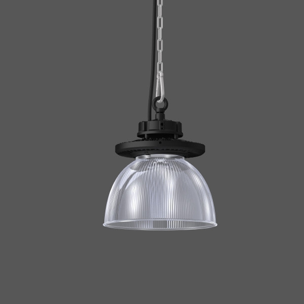 Industrial Hall, 40 W, 5350 LM, 840, zwart, on/off klokarmaturen, D 31