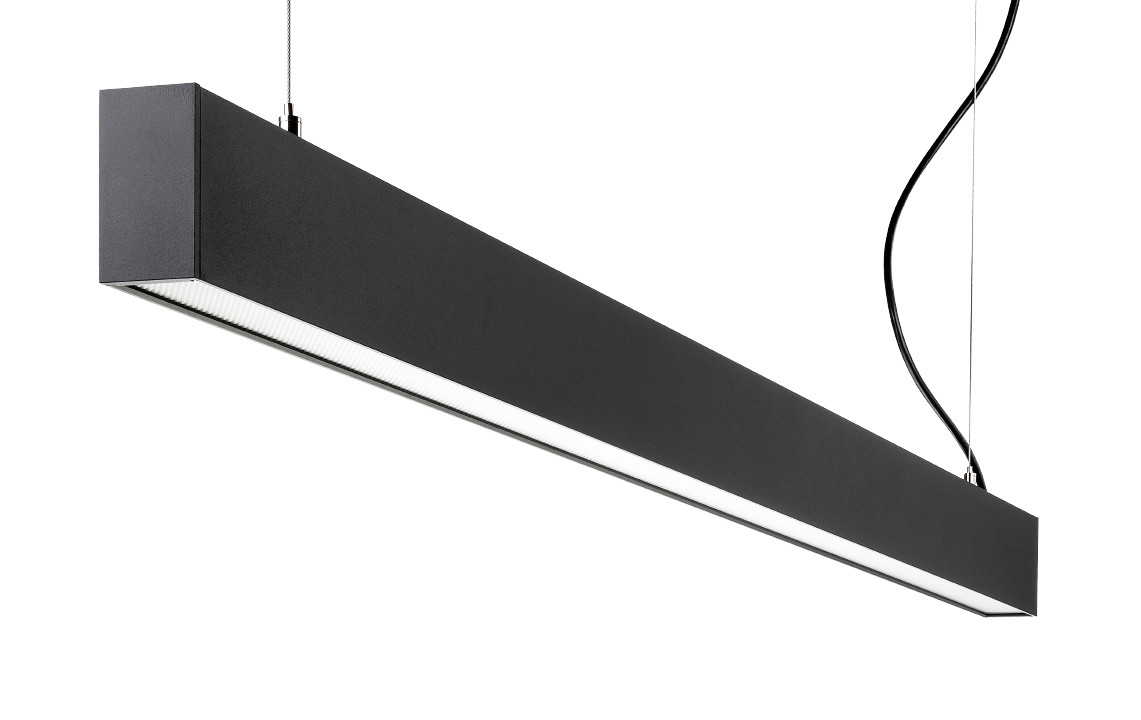 Inspire 1500 zwart prismatische 4330LM 3000K ra>80 fase afsnijding