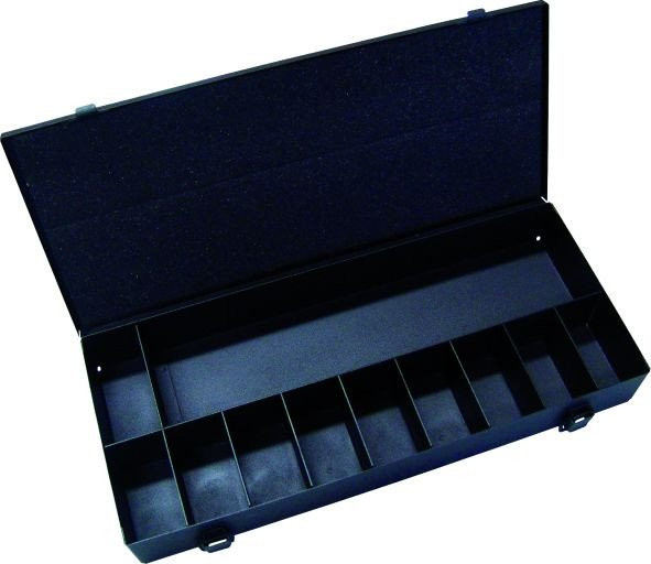 Intercable Dozen, tassen, kisten en koffers le Metalen Koffer leeg 11-vaks 50x370x157mm zonder handgreep