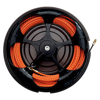 Intercable Kabeltrekken Trekv. trifil Ø4,2x30m verw.B.kop+haspel