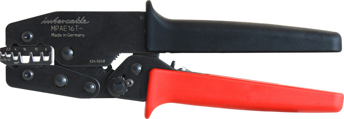 Intercable Persgereedschap Mechanisch Mechanische Perstang voor adereindhulzen 0,75 - 16 MM²