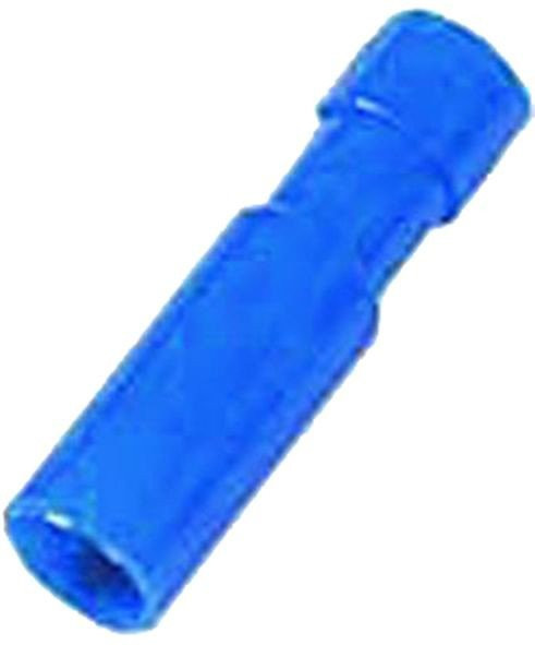 Intercable Geïsoleerde kabelschoenen Voll.Geïs. rondsteekhuls 1,5-2,5MM2 steker 4MM blauw