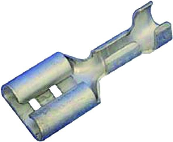 Intercable Q-serie Vlaksteekhuls Din46247,0,5-1MM2 4,8x0,8 messing,vertind