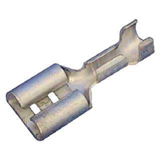 Intercable Q-serie Vlaksteekhuls Din46247,4-6MM2 6,3x0,8staal,vernikkeld