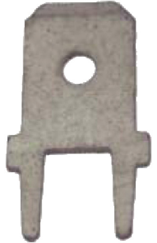 Intercable Q-serie Vlaksteker 6.3x0.8MM,messing vertind,type viii