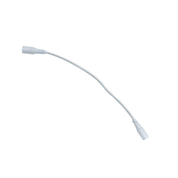 Interlight Aansluitsnoer Koppelsnoer Wit 20CM male - male rond