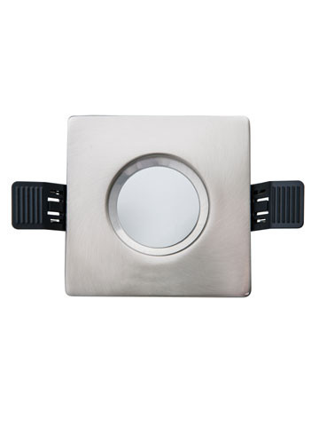 Interlight Frames Frame MR16 80MM vierkant ip65 geborsteld chroom