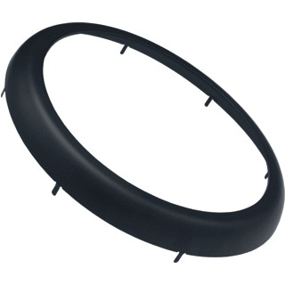 Interlight Led downlights mechanisch toebehoor armatuur opbouwring zwart roestvaststaal ( RVS )