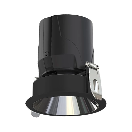 Interlight Sense downlight inbouw SYMM 2700 - 6500K 0 - 470LM dimbaar lichtsensor 21-40° - mediumstralend zwart