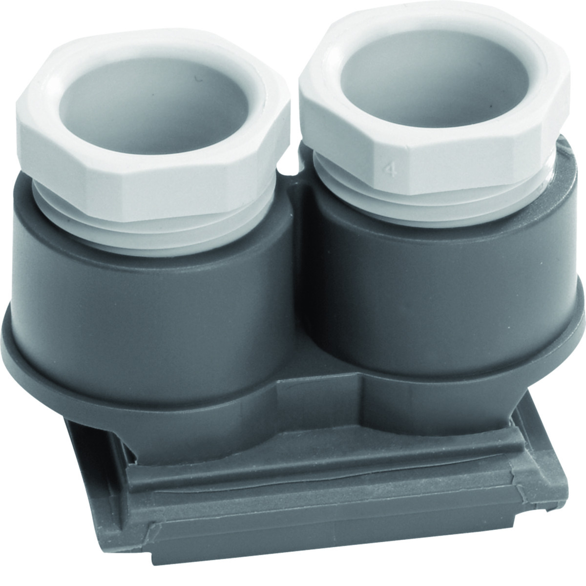 Invoerstuk Voor dubbele buisinvoer M20 X 1,5, W.1, grijs