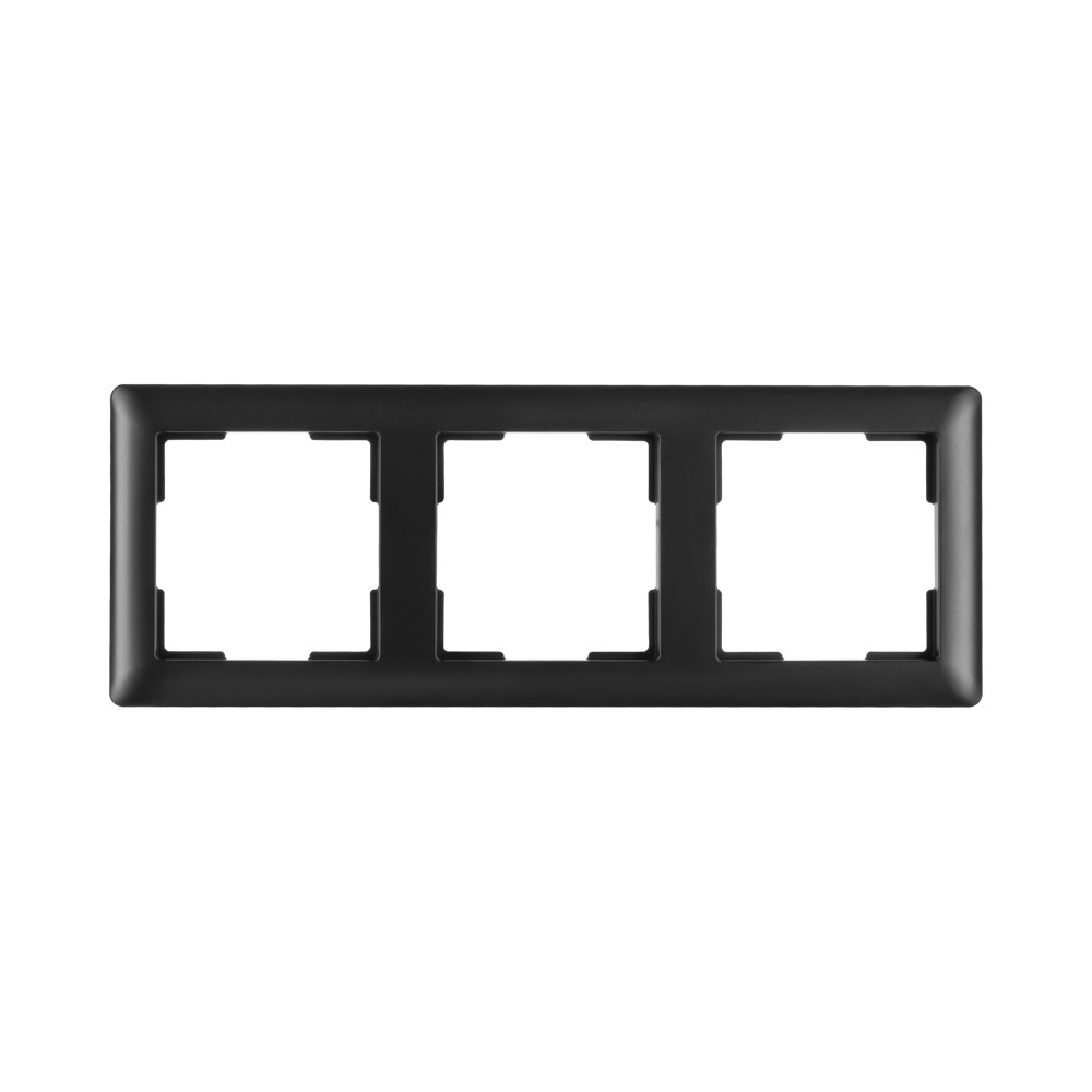 ION INDUSTRIES Afdekraam 3-voudig D1 Mat Zwart Afdekraam 3-voudig D1 mat zwart