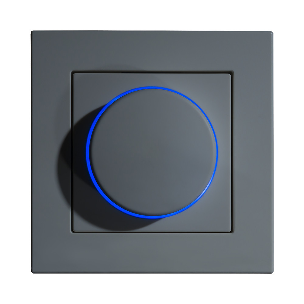 ION INDUSTRIES Centraalplaat Dimmerknop Enkelvoudi Centraalplaat Dimmerknop enkelvoudig T.B.V. indicatielamp V1/J1 mat